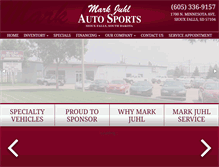 Tablet Screenshot of markjuhlauto.com
